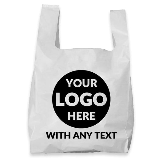 Custom 1/6 T-Shirt Plastic Bag