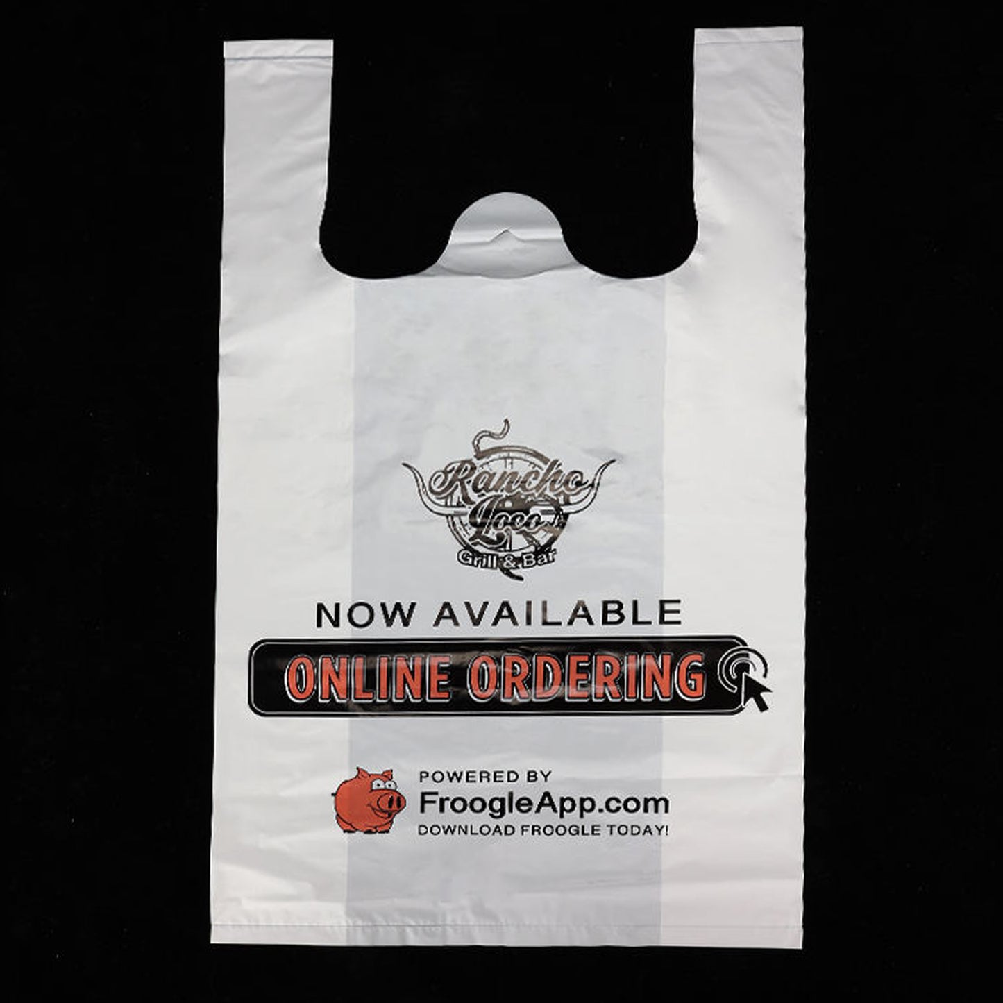 Custom 1/6 T-Shirt Plastic Bag